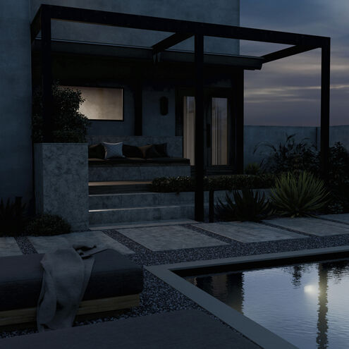 Independence 12 AC/DC 2.75 watt Textured Black Curved Path Light in 3000K